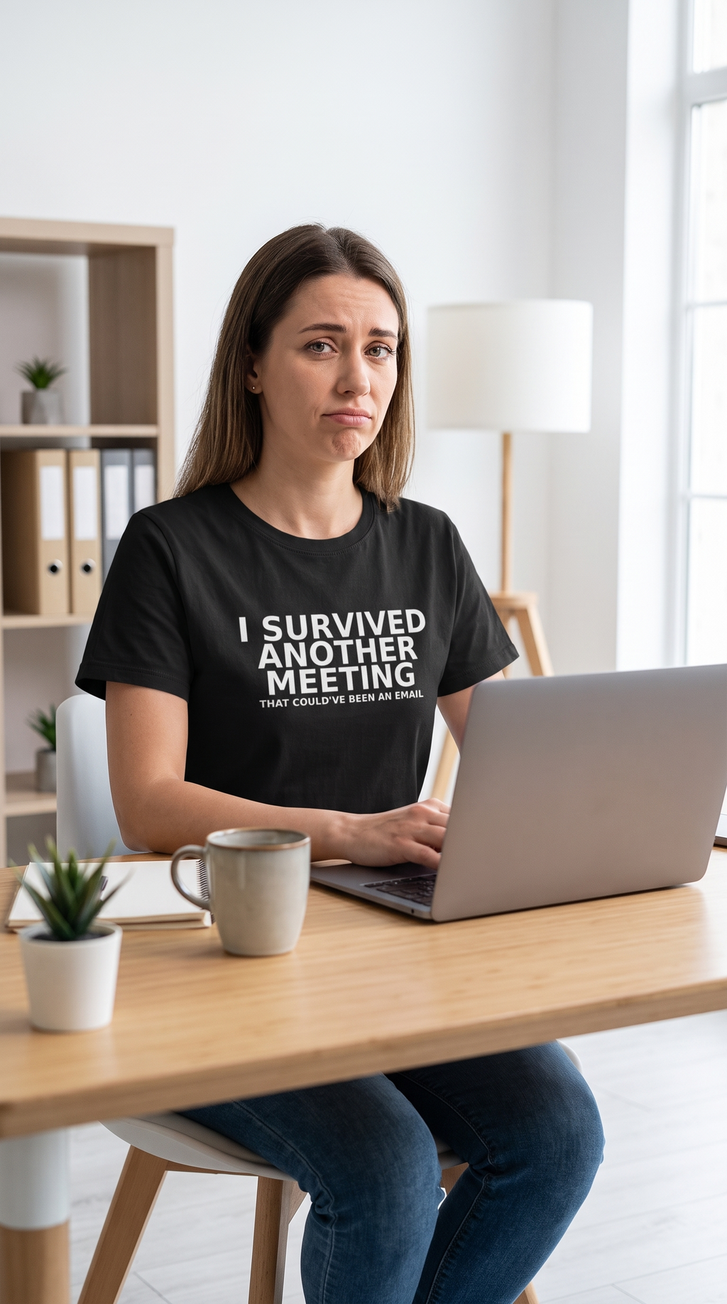 I Survived Another Meeting That Could've Been an Email | Funny Office T-Shirt