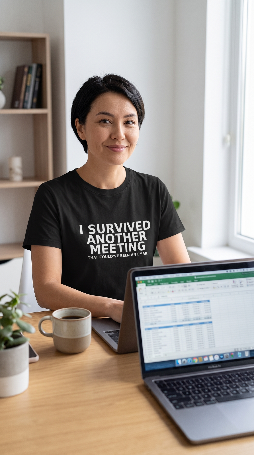 I Survived Another Meeting That Could've Been an Email | Funny Office T-Shirt