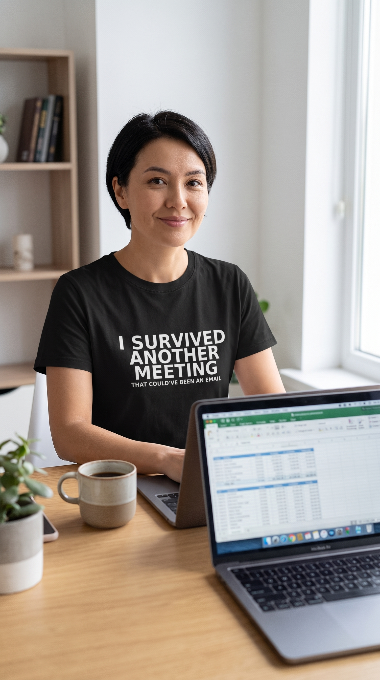 I Survived Another Meeting That Could've Been an Email | Funny Office T-Shirt