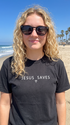 Jesus Saves | Minimal Faith T-Shirt | Christian Graphic Tee