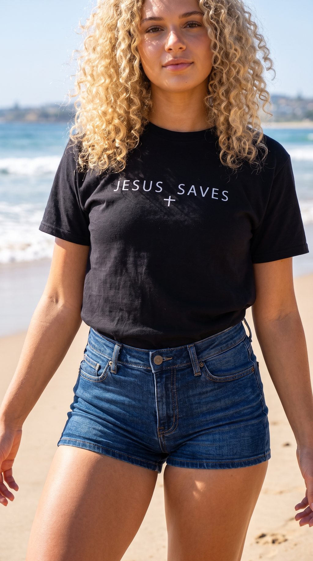 Jesus Saves | Minimal Faith T-Shirt | Christian Graphic Tee