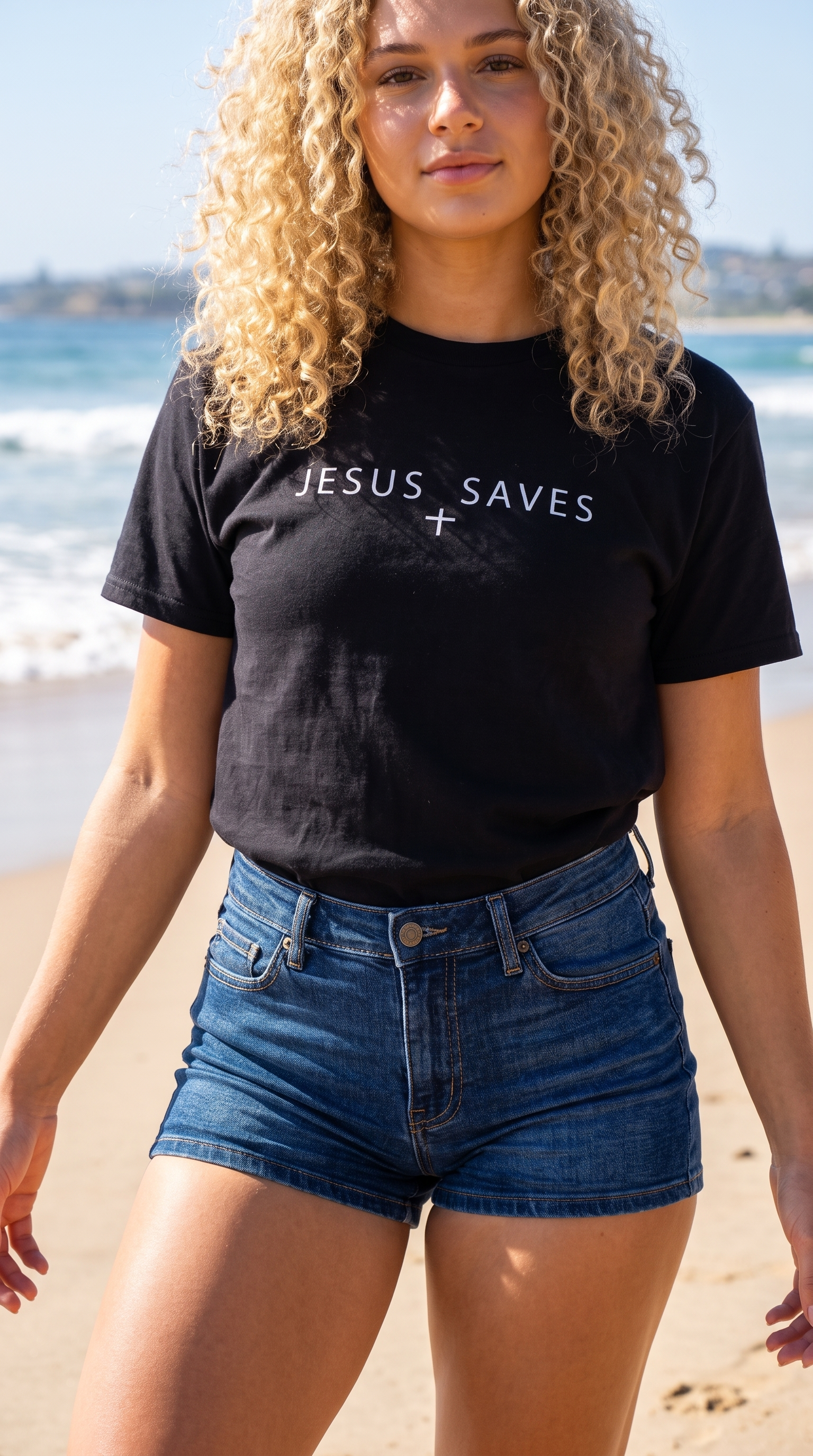 Jesus Saves | Minimal Faith T-Shirt | Christian Graphic Tee