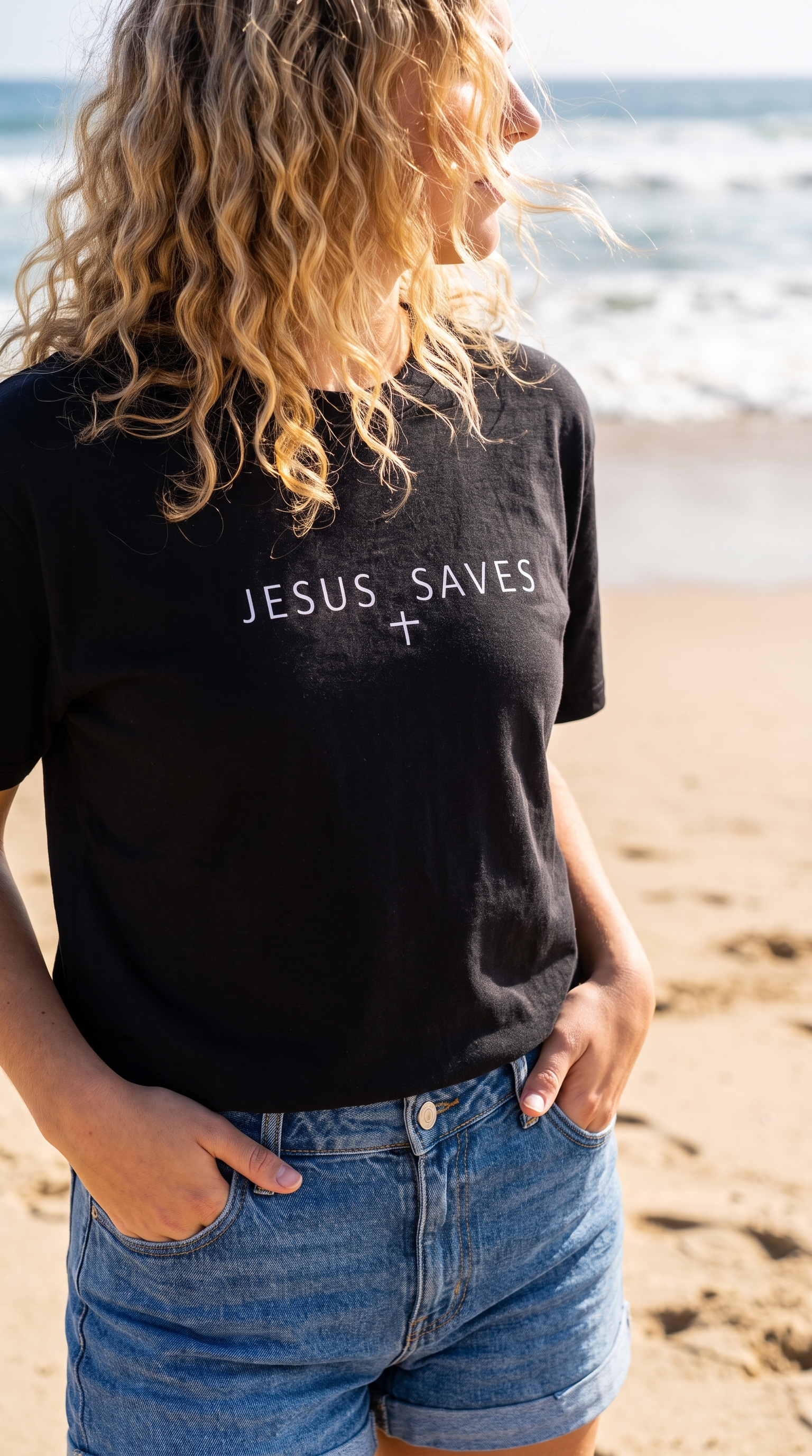 Jesus Saves | Minimal Faith T-Shirt | Christian Graphic Tee