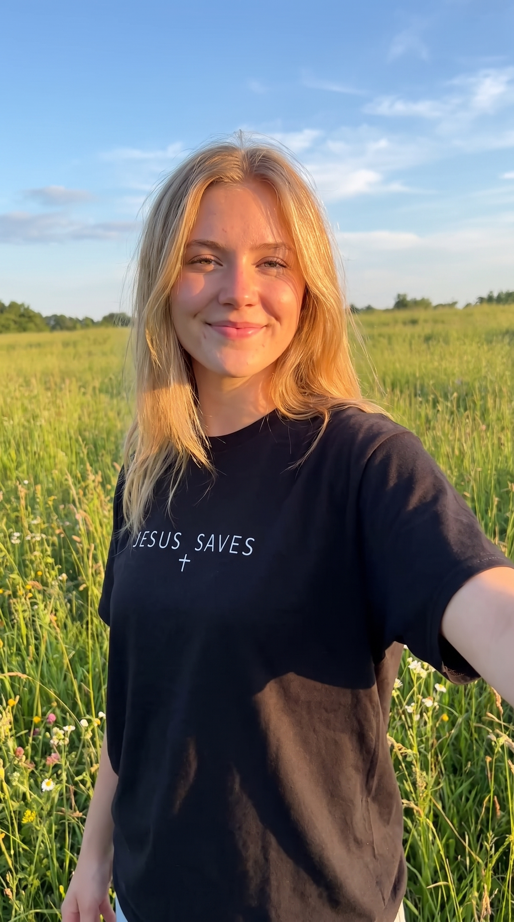 Jesus Saves | Minimal Faith T-Shirt | Christian Graphic Tee