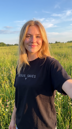 Jesus Saves | Minimal Faith T-Shirt | Christian Graphic Tee