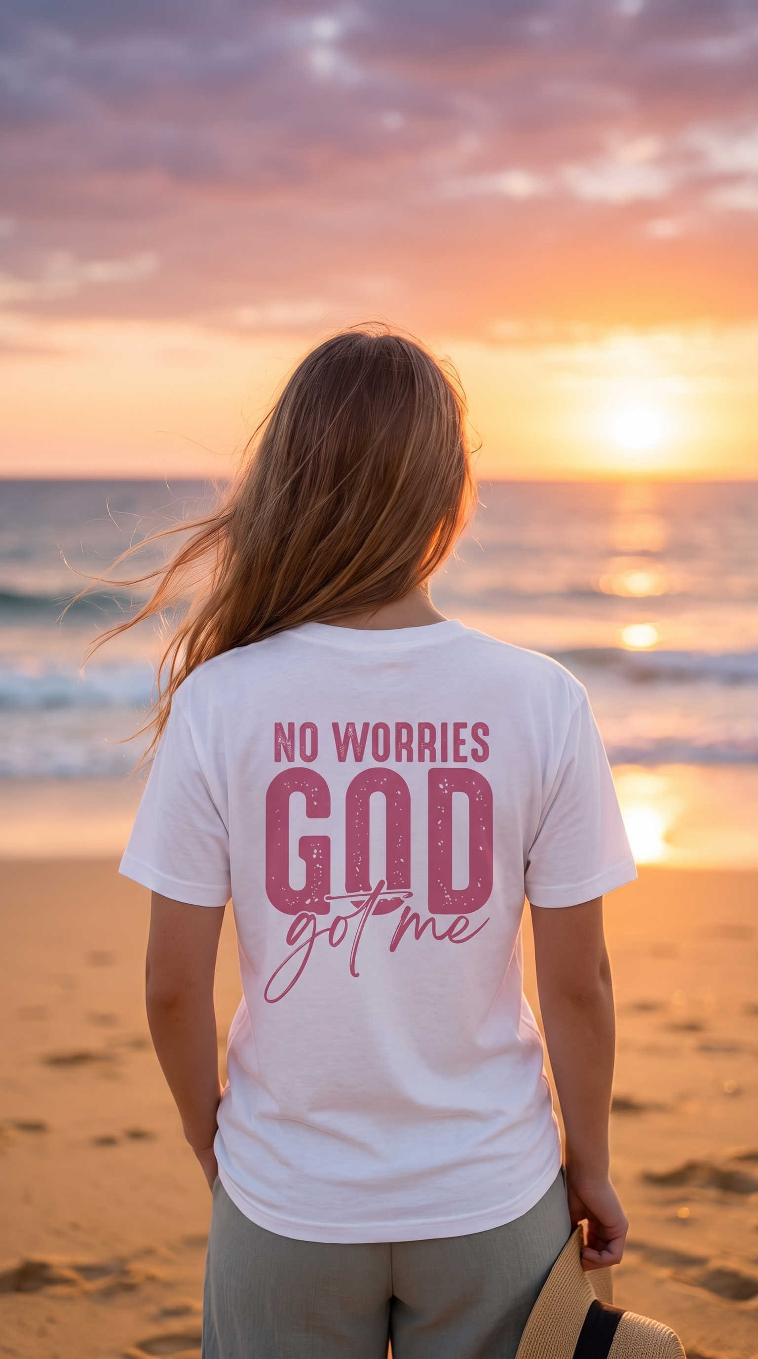 Unafraid | God Got Me | Pink Faith Tee