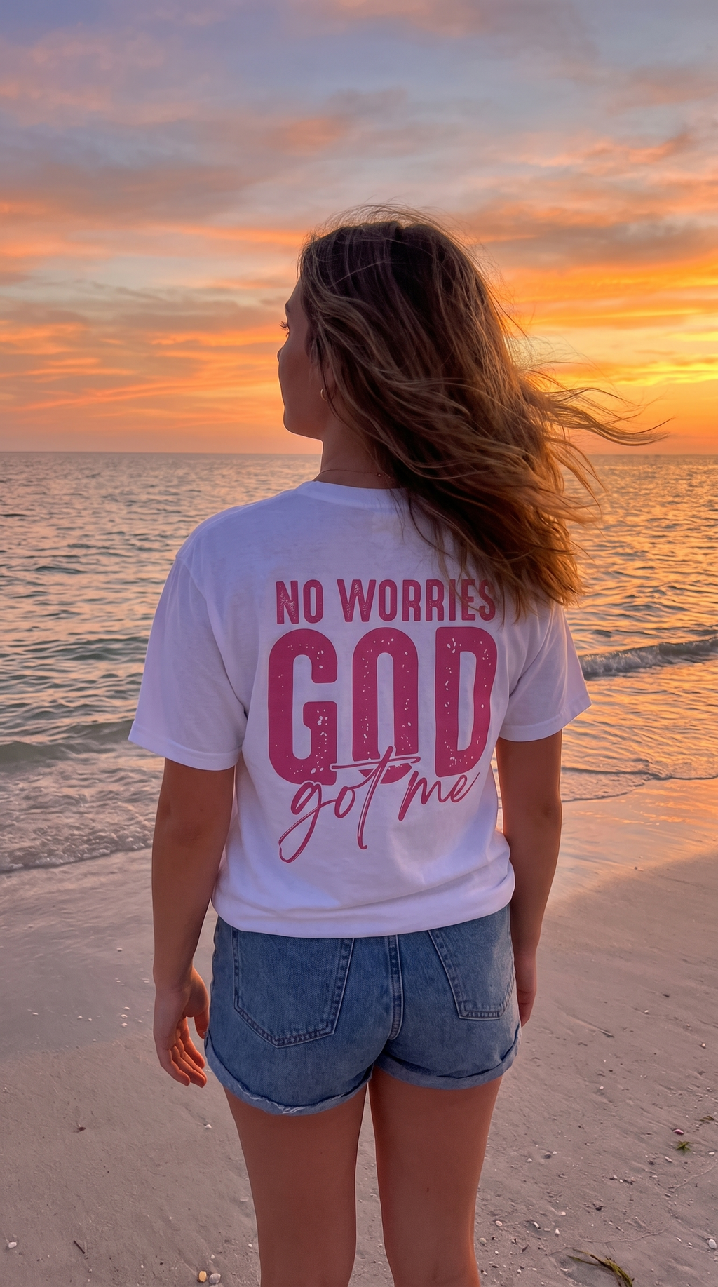 Unafraid | God Got Me | Pink Faith Tee