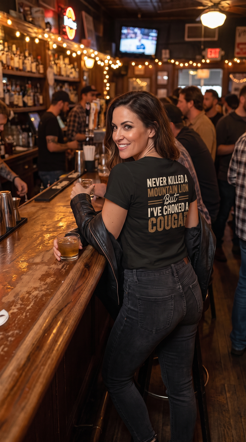 Never Killed a Mountain Lion But I've Choked a Cougar | Funny Outdoor Tee