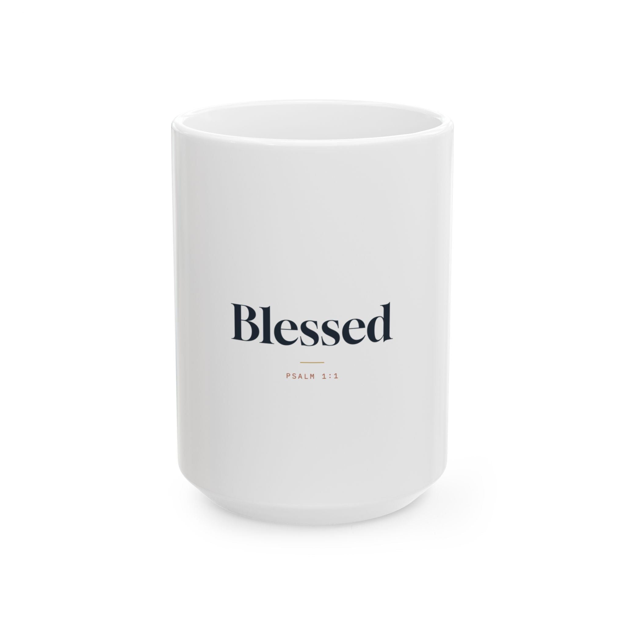 Blessed Ceramic Mug — Faith-Inspired Coffee Cup (11oz, 15oz)