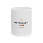 Let Your Light Shine Ceramic Mug – Inspirational Bible Verse Coffee Cup (Matthew 5:16)