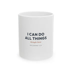 I Can Do All Things Ceramic Mug – Inspirational Christian Coffee Cup (Philippians 4:13)