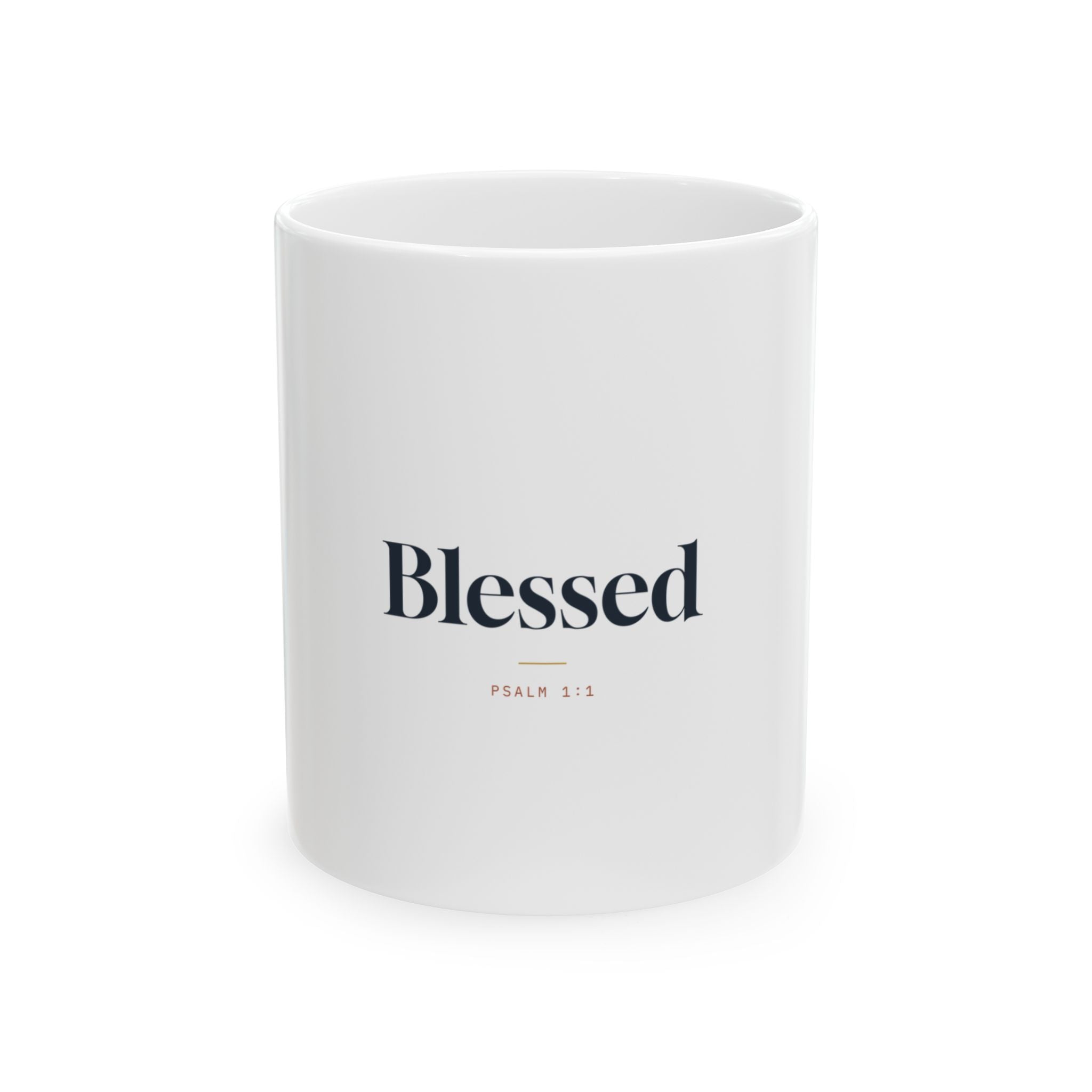 Blessed Ceramic Mug — Faith-Inspired Coffee Cup (11oz, 15oz)