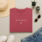 Blessed Cross T-Shirt — Minimal Christian Faith Tee
