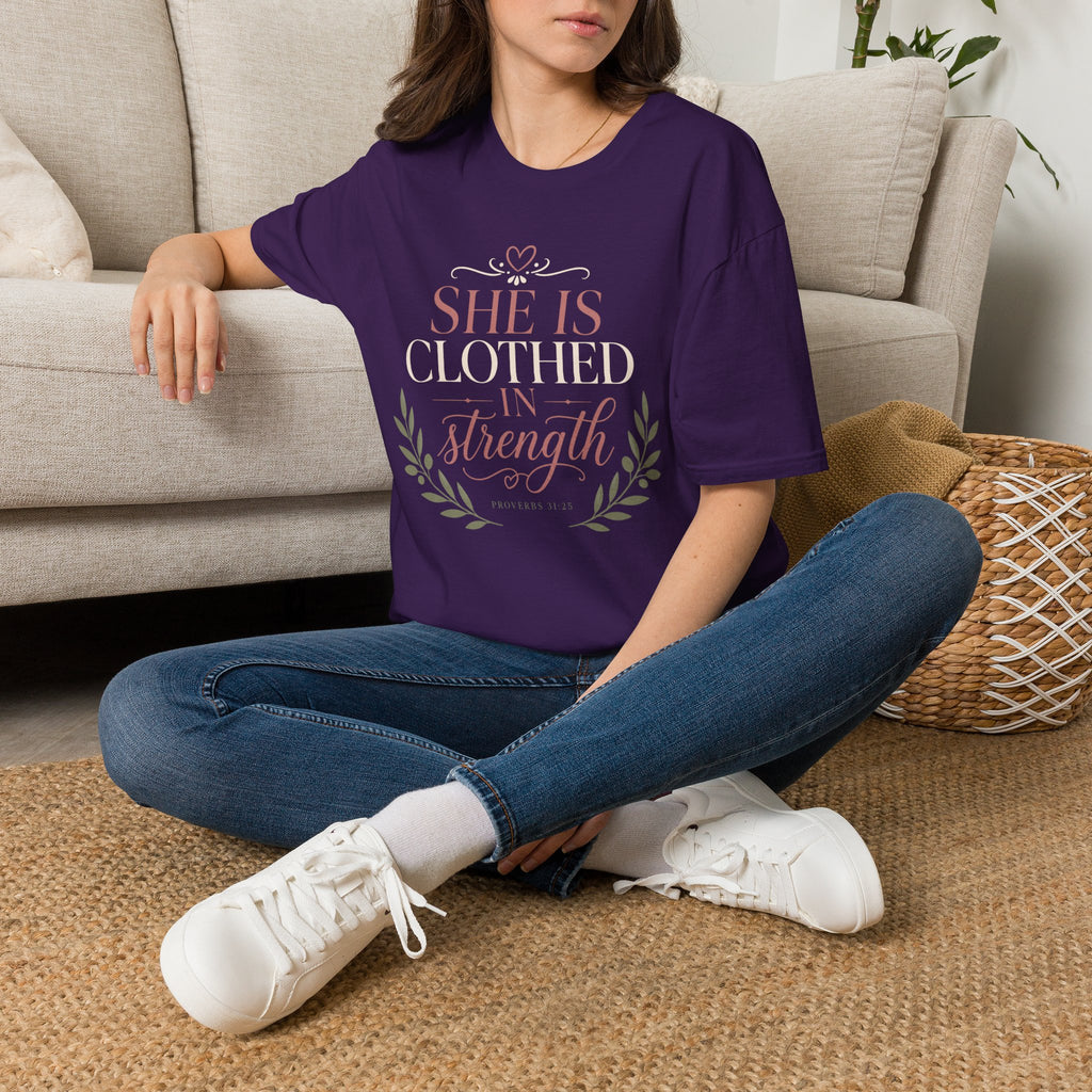 She Is Clothed In Strength T-Shirt