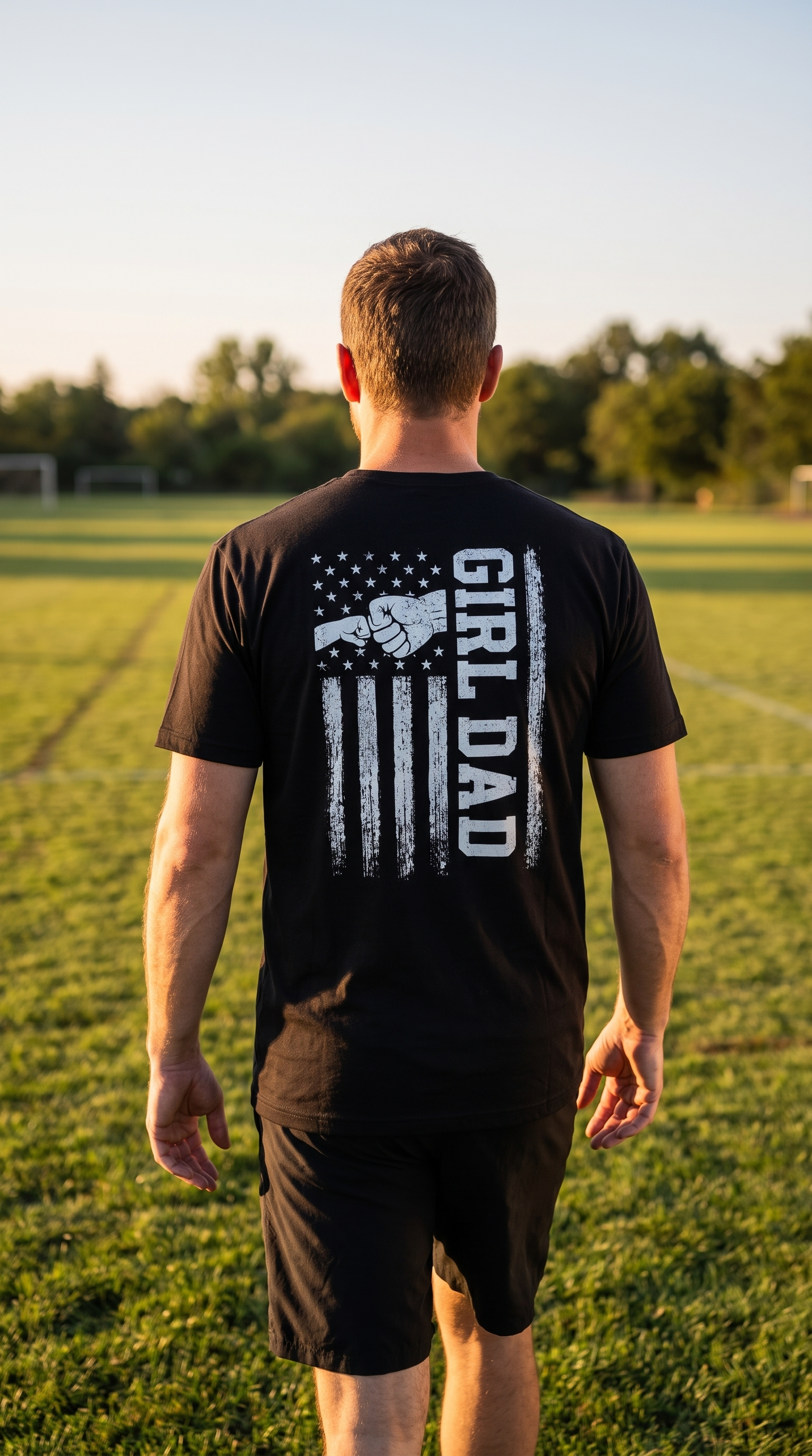 Girl Dad Flag Tee lifestyle 8