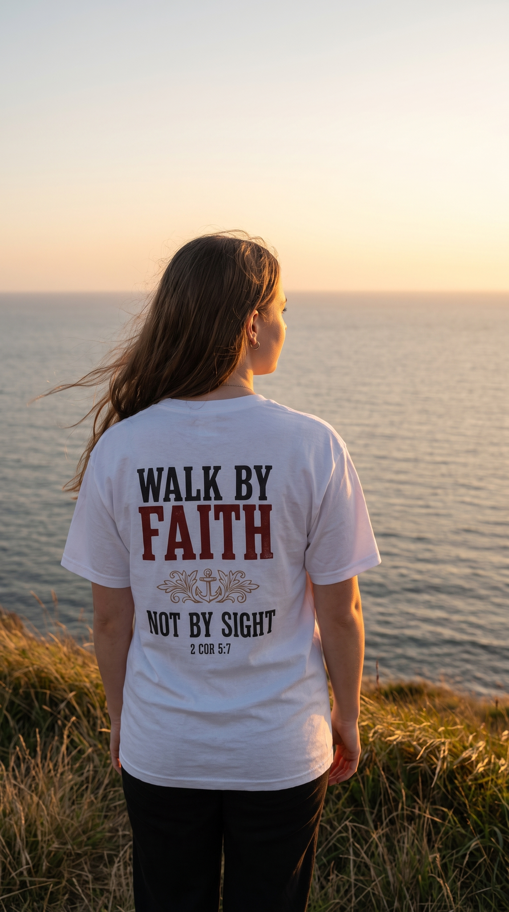 Walk by Faith | 2 Cor 5:7 | Christian Faith Tee