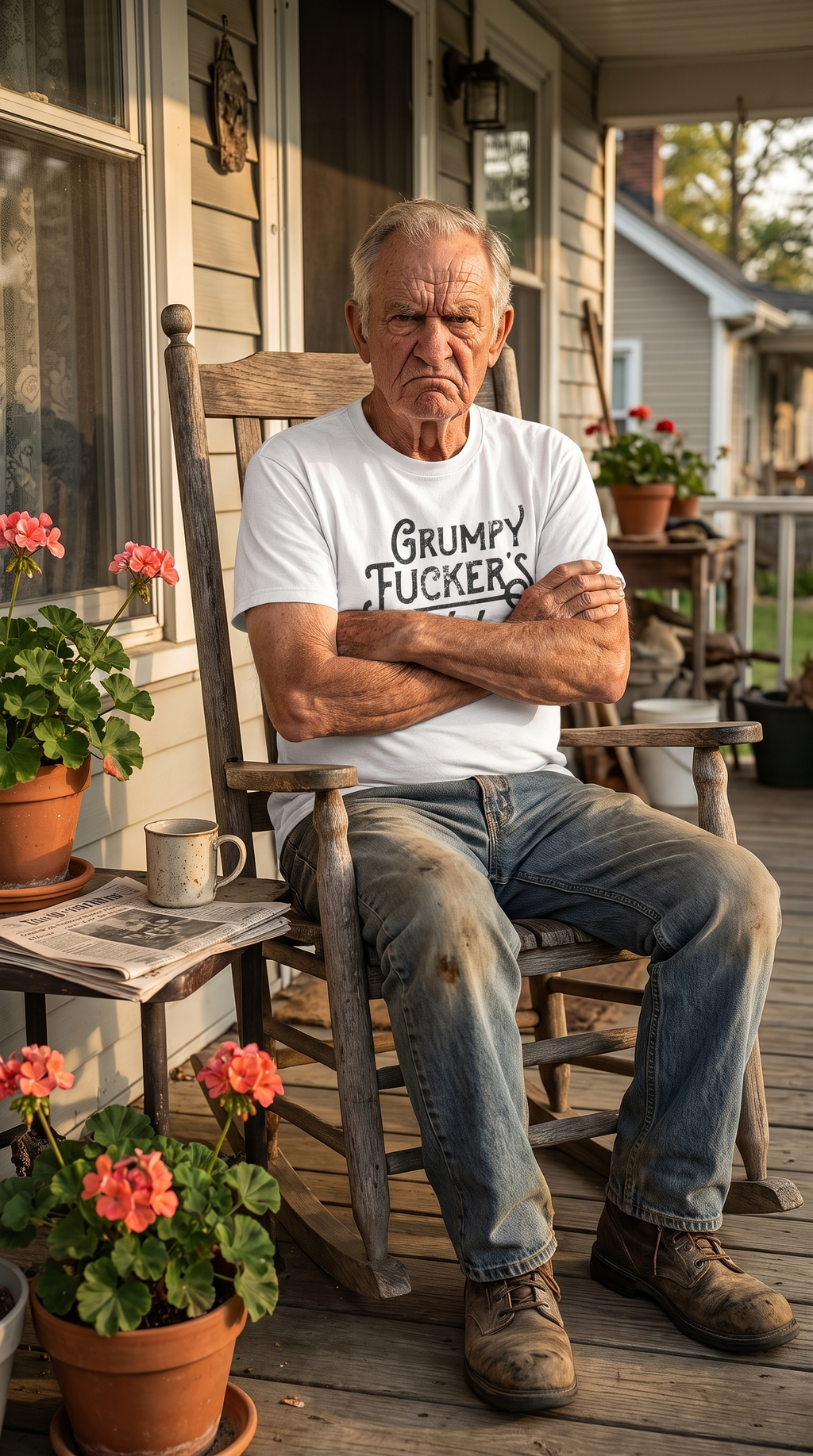 Grumpy Fucker's Club Lifetime Member T-Shirt