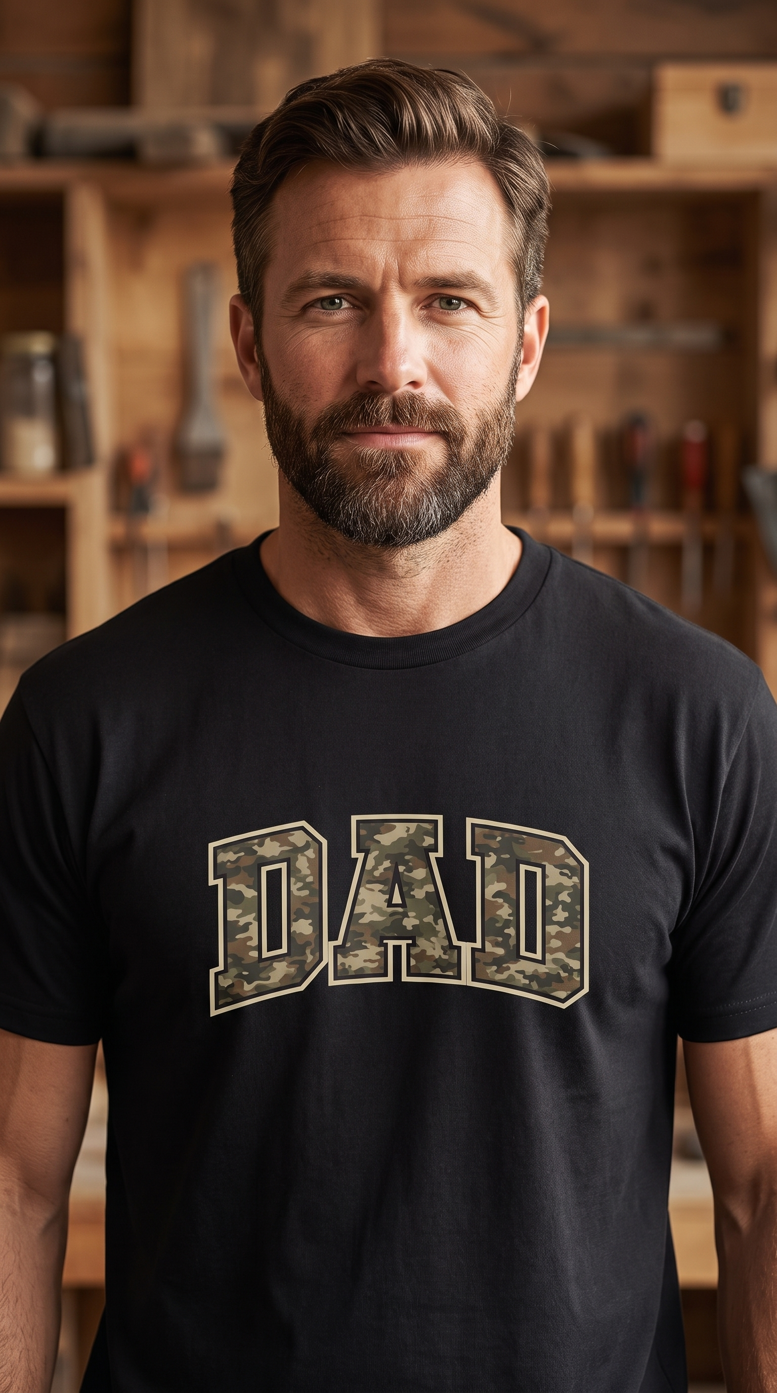 Dad Camo Varsity | Funny Dad Tee