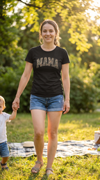 Mama Camo Varsity | Funny Mom Tee