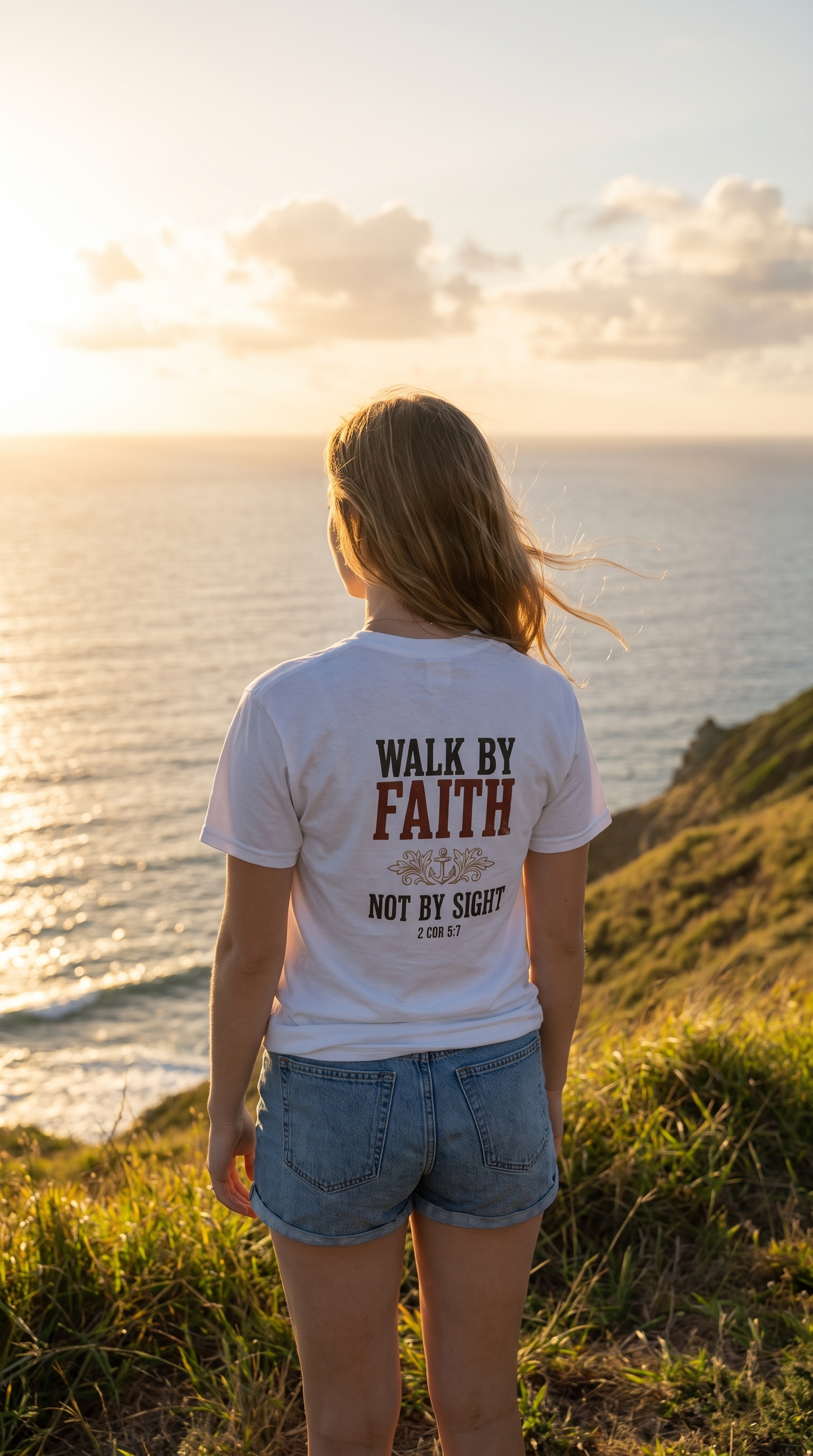 Walk by Faith | 2 Cor 5:7 | Christian Faith Tee