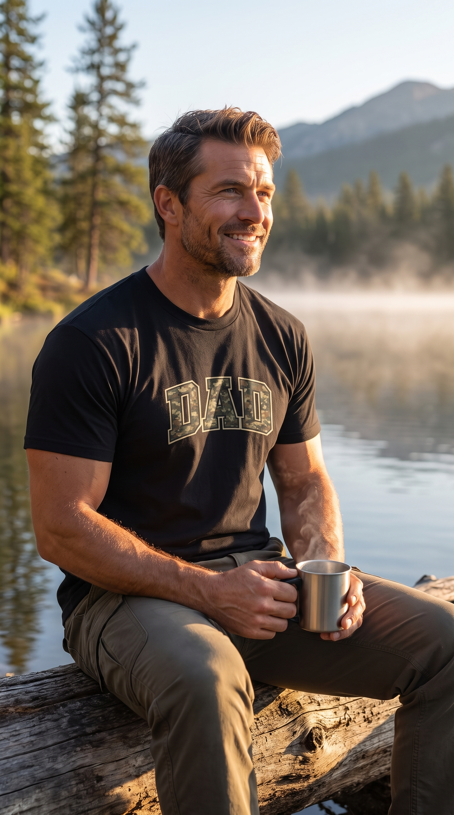 Dad Camo Varsity | Funny Dad Tee