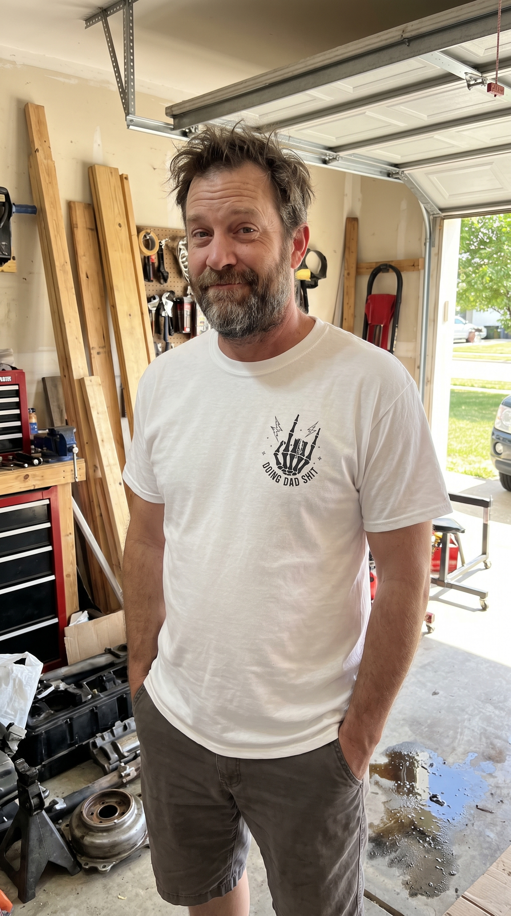 Doing Dad | Funny Skeleton Tee