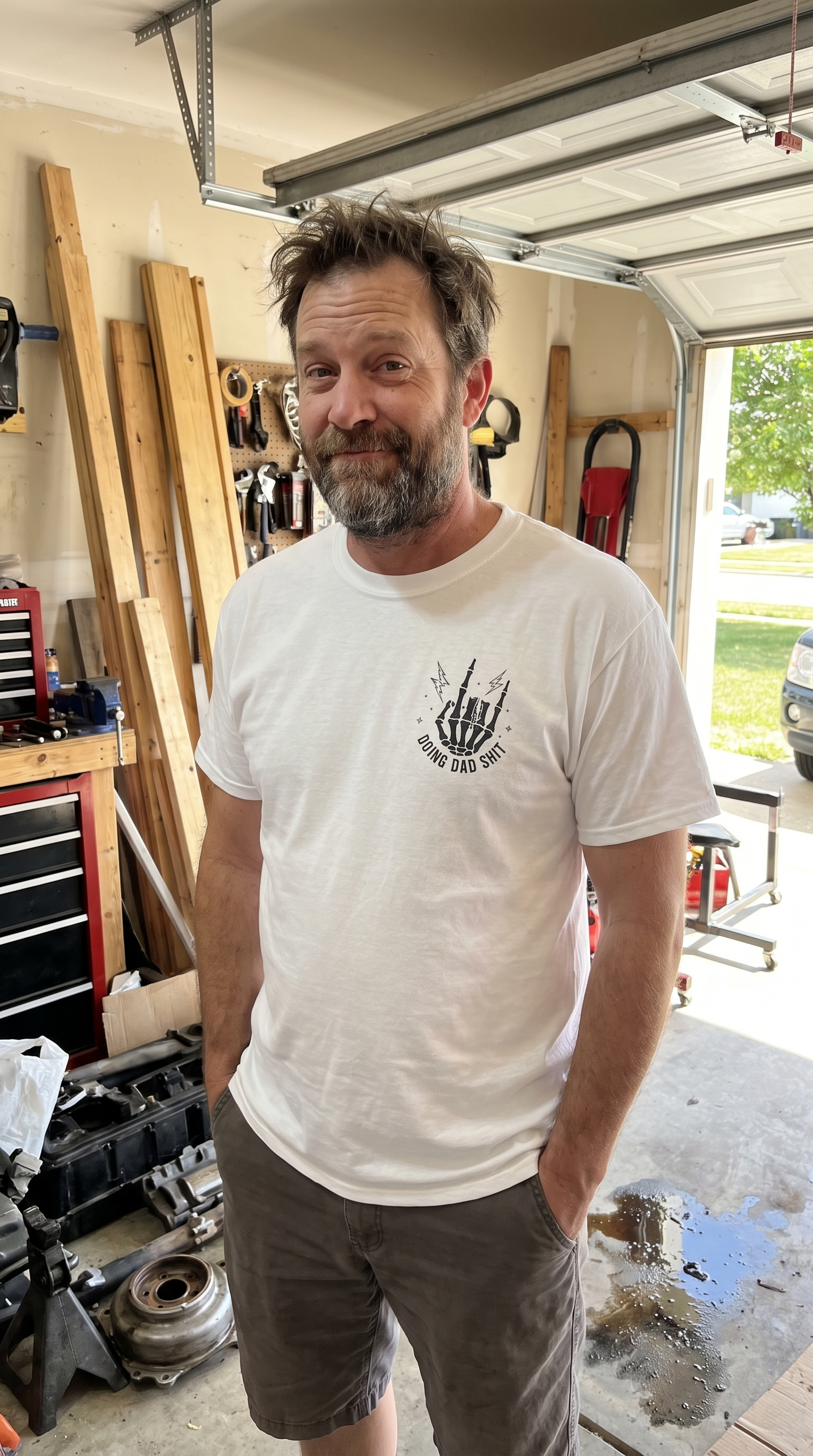 Doing Dad | Funny Skeleton Tee