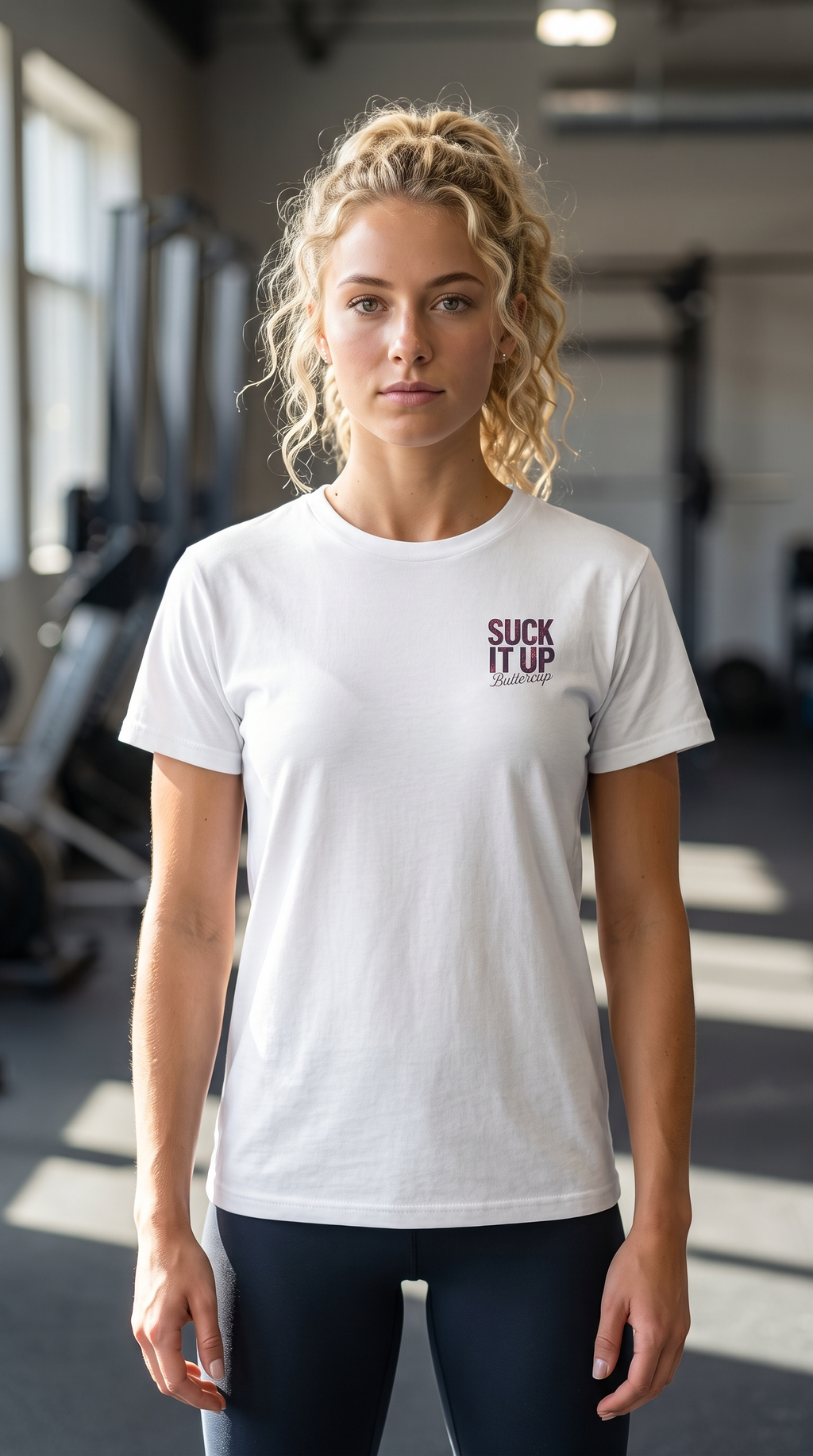 Suck It Up Buttercup | Motivational Floral Tee