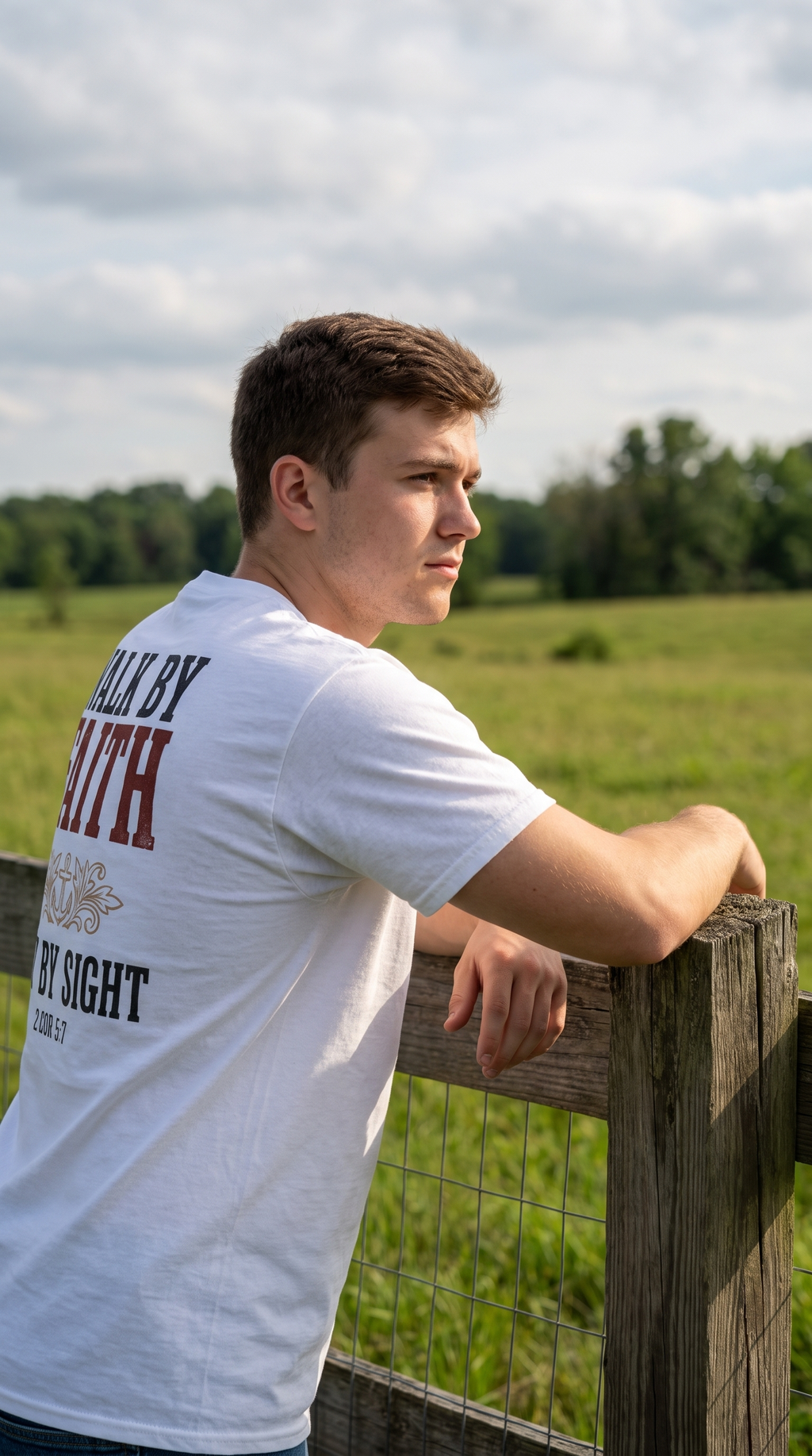 Walk by Faith | 2 Cor 5:7 | Christian Faith Tee