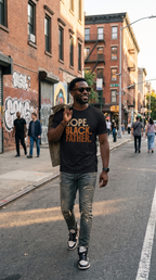 DOPE. BLACK. FATHER. | Statement Tee