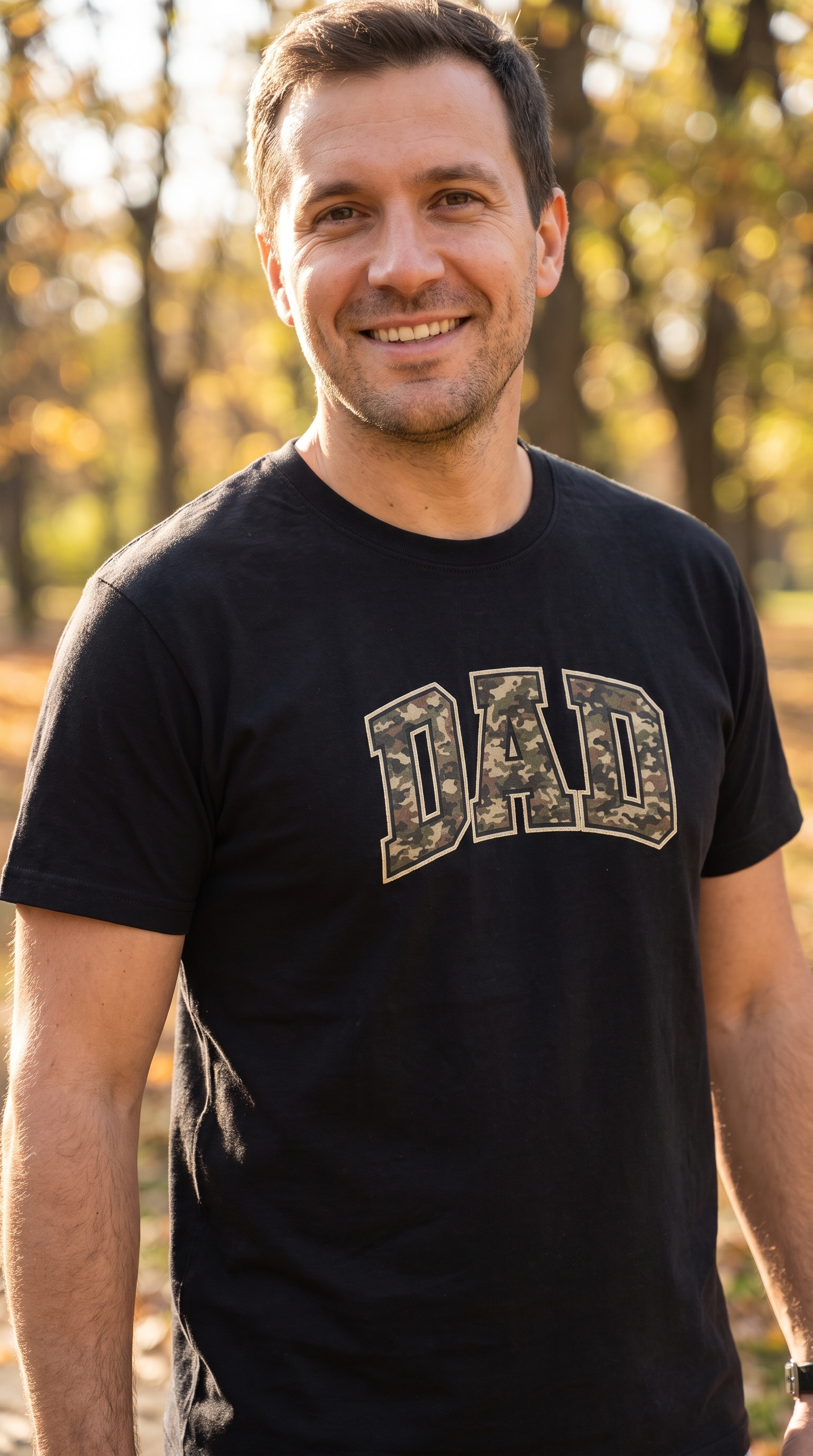 Dad Camo Varsity | Funny Dad Tee