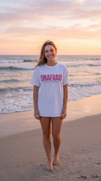 Unafraid | God Got Me | Pink Faith Tee