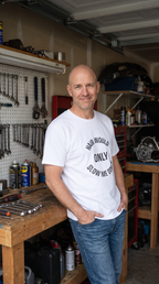 Hair Would Only Slow Me Down | Bald Humor Varsity Tee