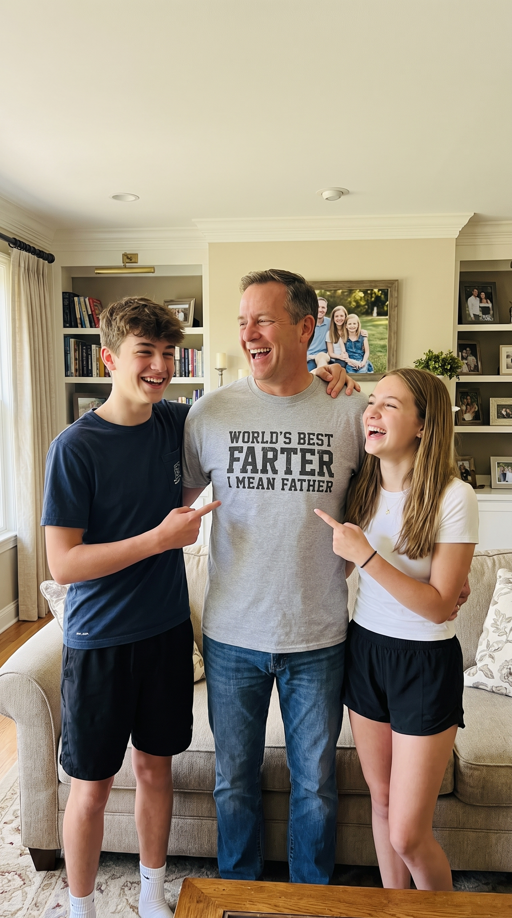 World's Best Farter, I Mean Father | Dad Humor Tee