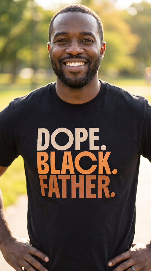 DOPE. BLACK. FATHER. | Statement Tee