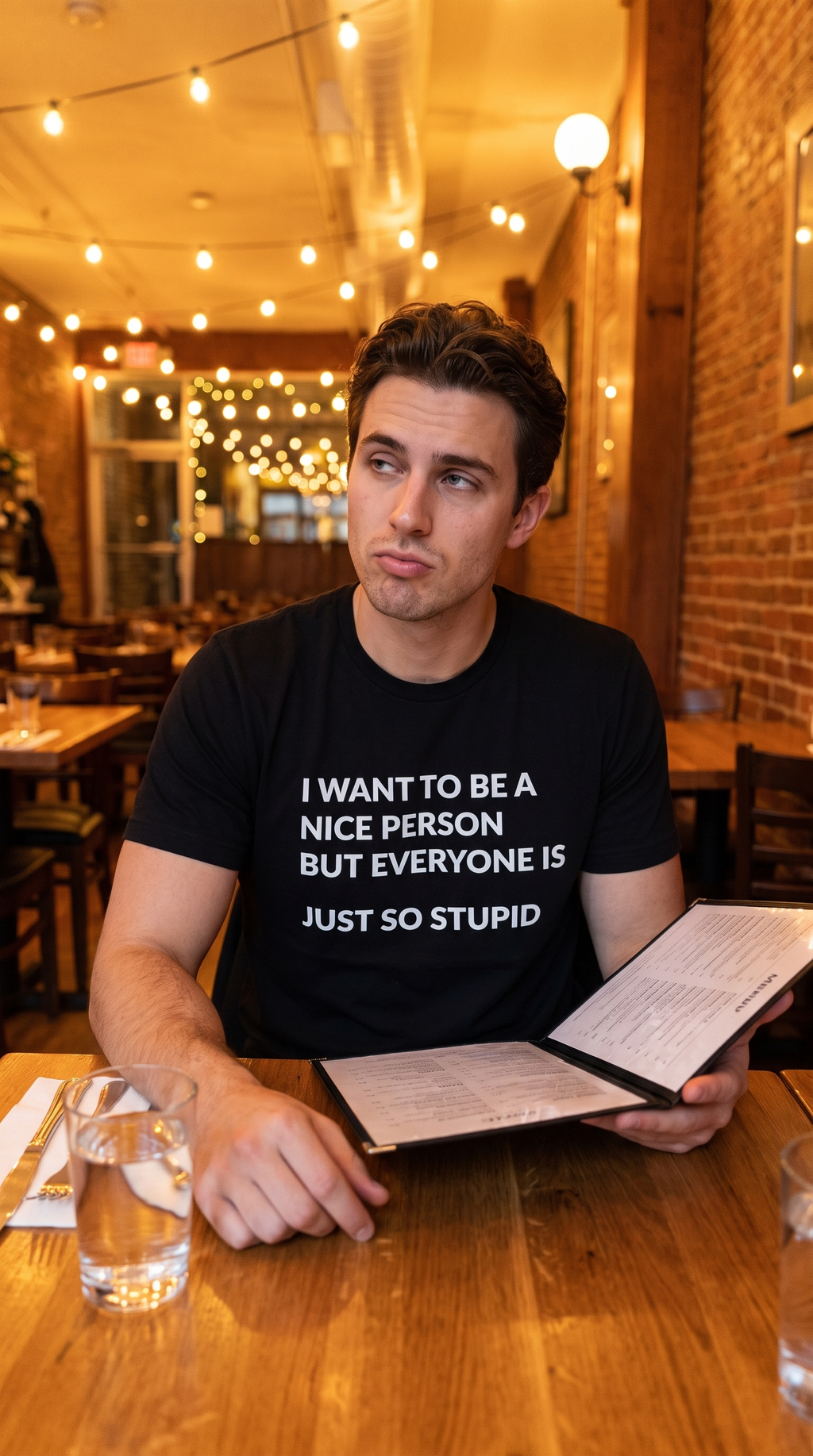 Nice Person. Stupid People. | Honest Humor Tee