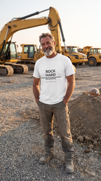 Rock Hard Excavating | Drilling Co. | Funny Adult Humor T-Shirt