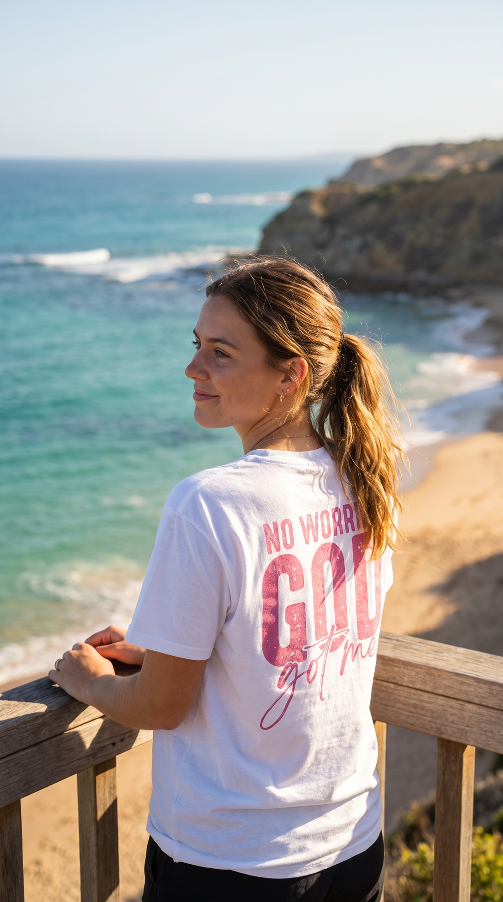 Unafraid | God Got Me | Pink Faith Tee