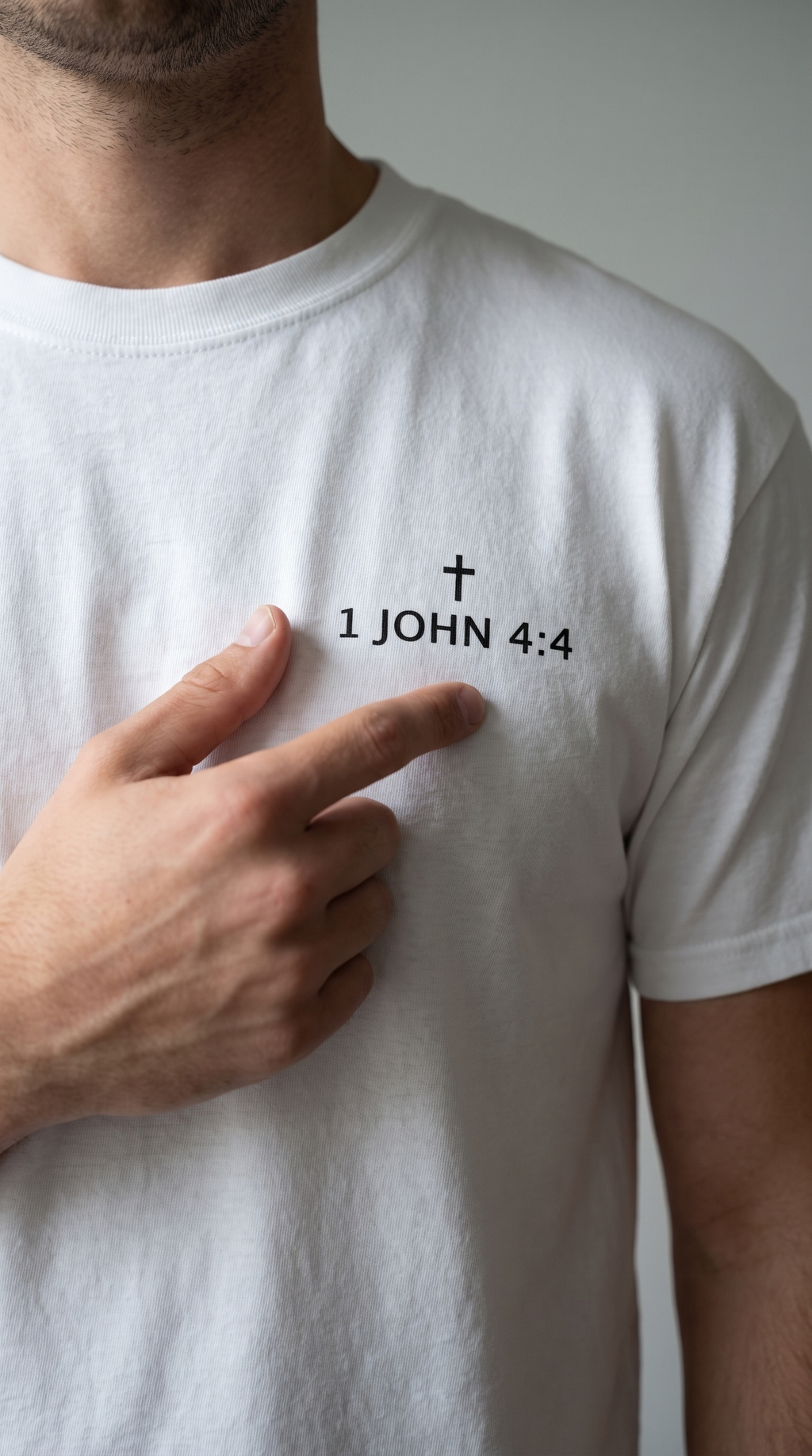 God Is Greater | 1 John 4:4 | Faith Tee