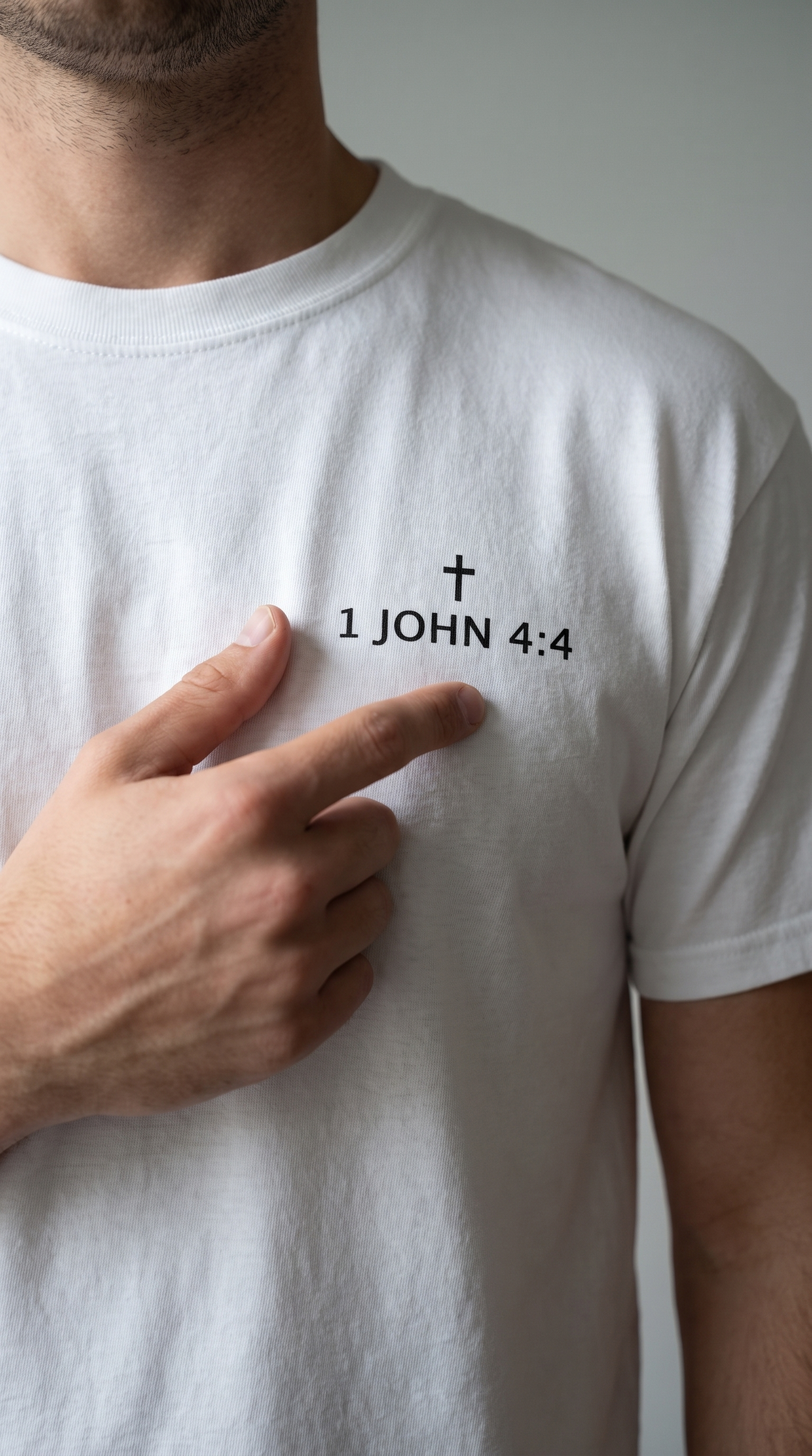 God Is Greater | 1 John 4:4 | Faith Tee