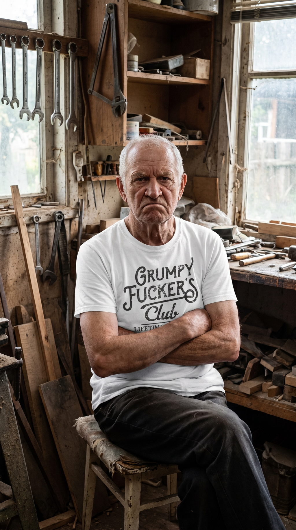 Grumpy Fucker's Club Lifetime Member T-Shirt