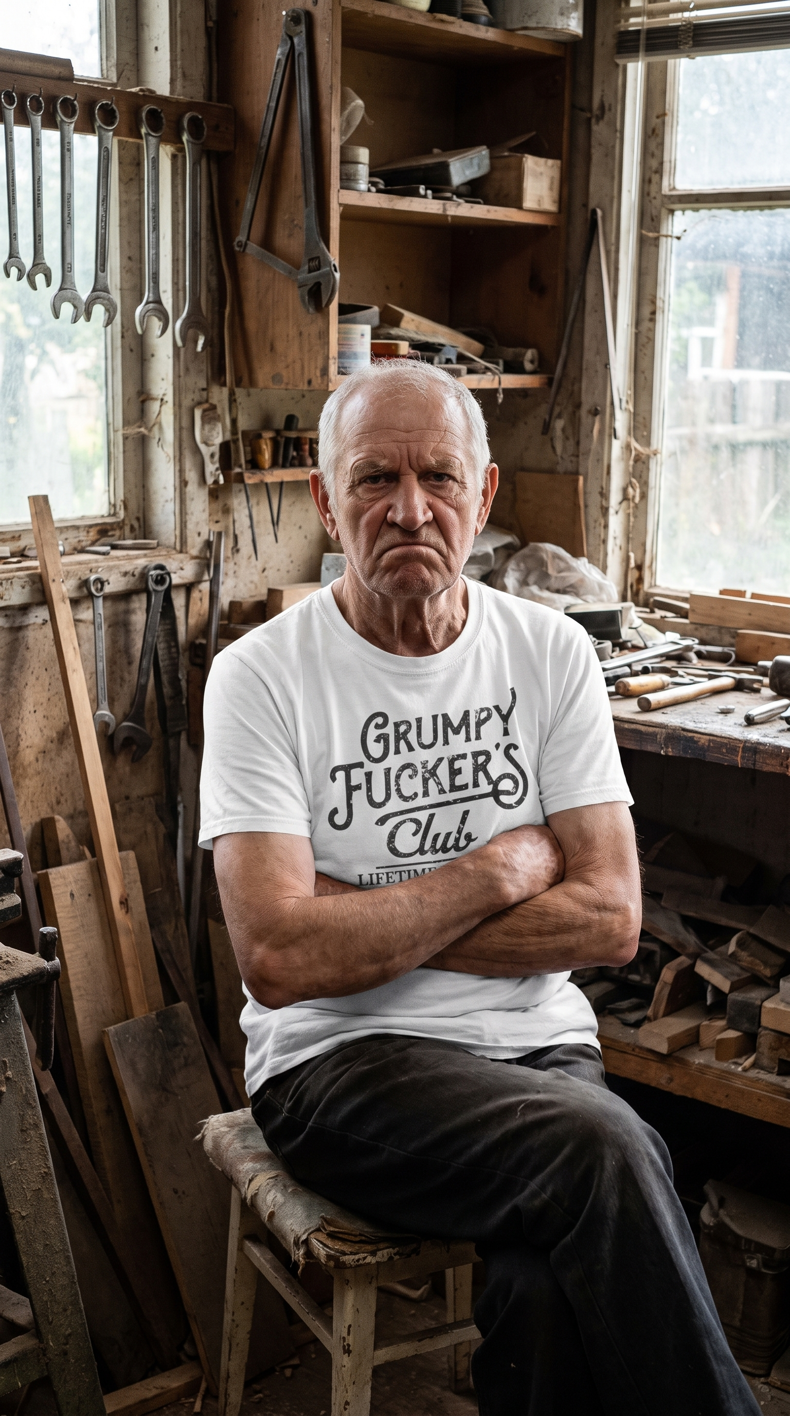 Grumpy Fucker's Club Lifetime Member T-Shirt