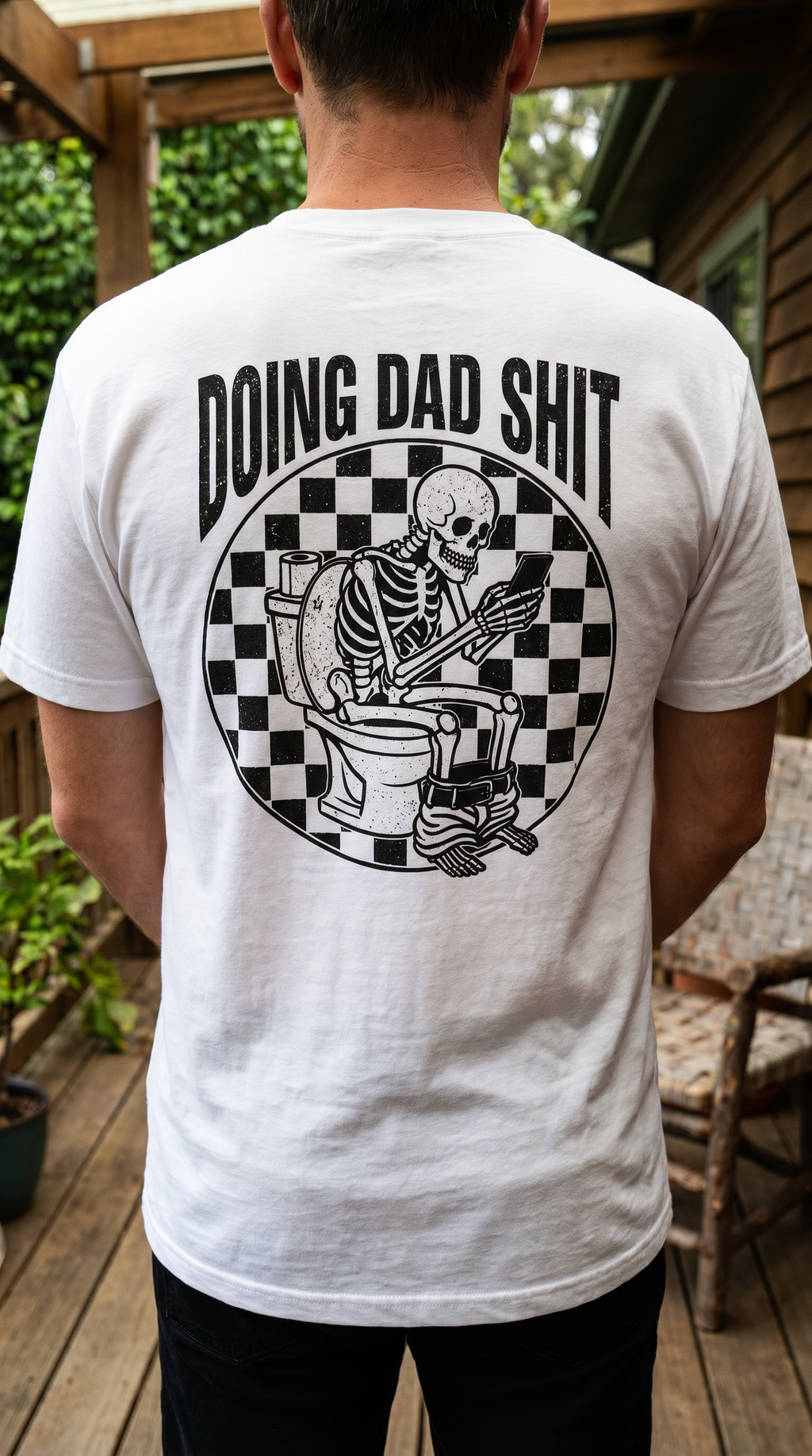 Doing Dad | Funny Skeleton Tee