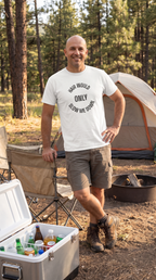 Hair Would Only Slow Me Down | Bald Humor Varsity Tee