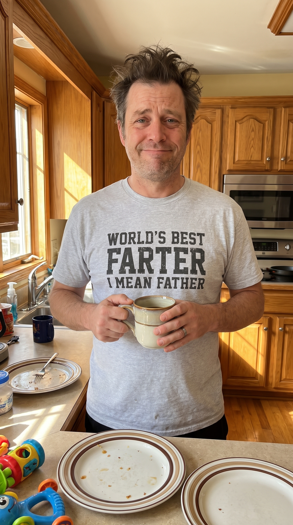 World's Best Farter, I Mean Father | Dad Humor Tee