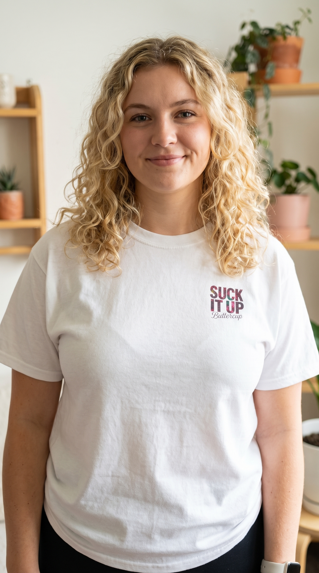Suck It Up Buttercup | Motivational Floral Tee