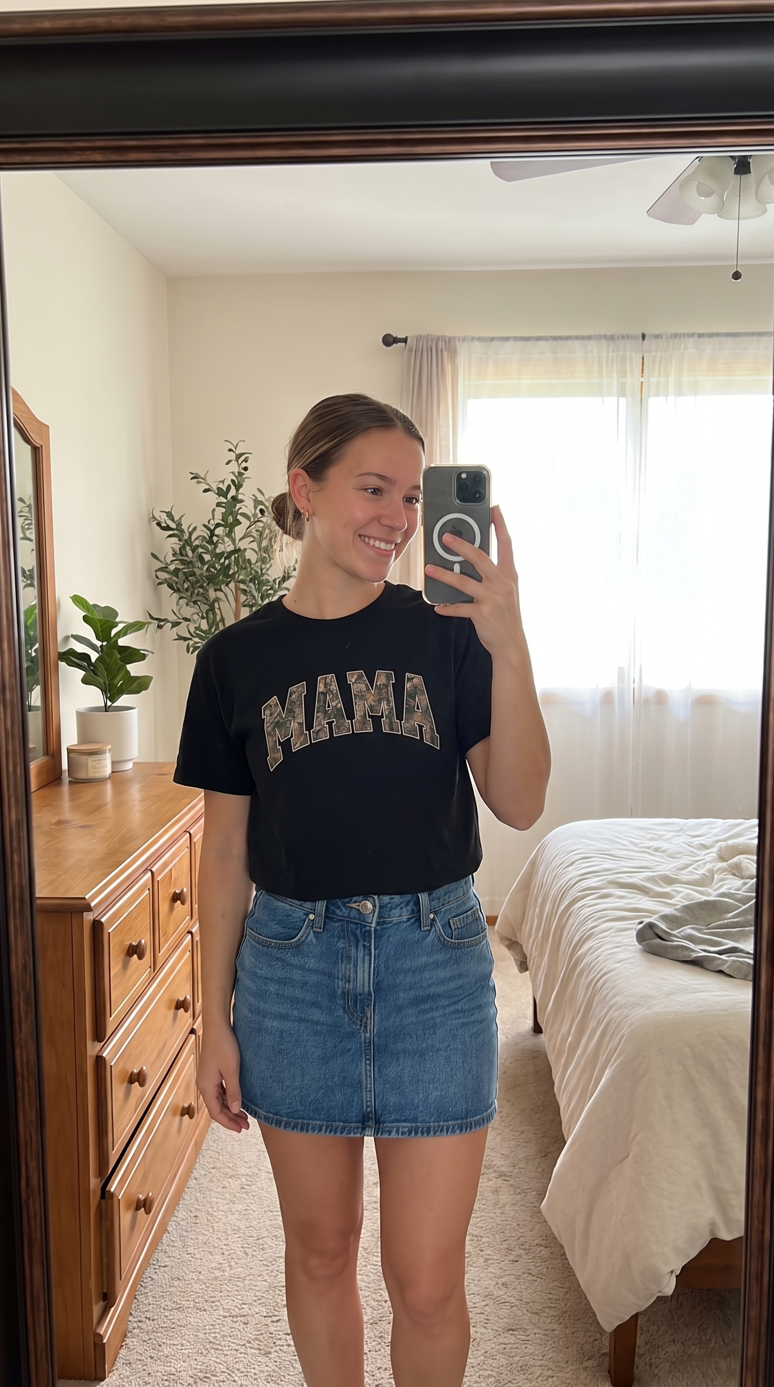 Mama Camo Varsity | Funny Mom Tee