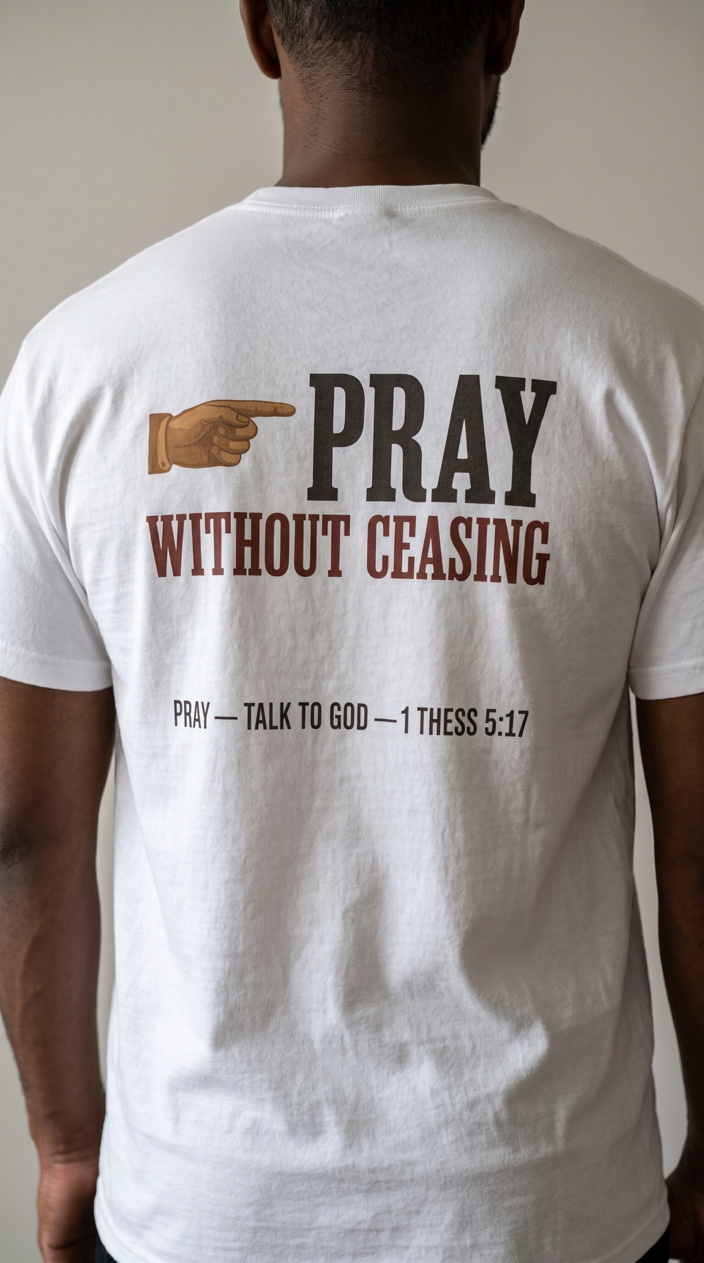 Pray Without Ceasing | 1 Thess 5:17 | Faith Tee