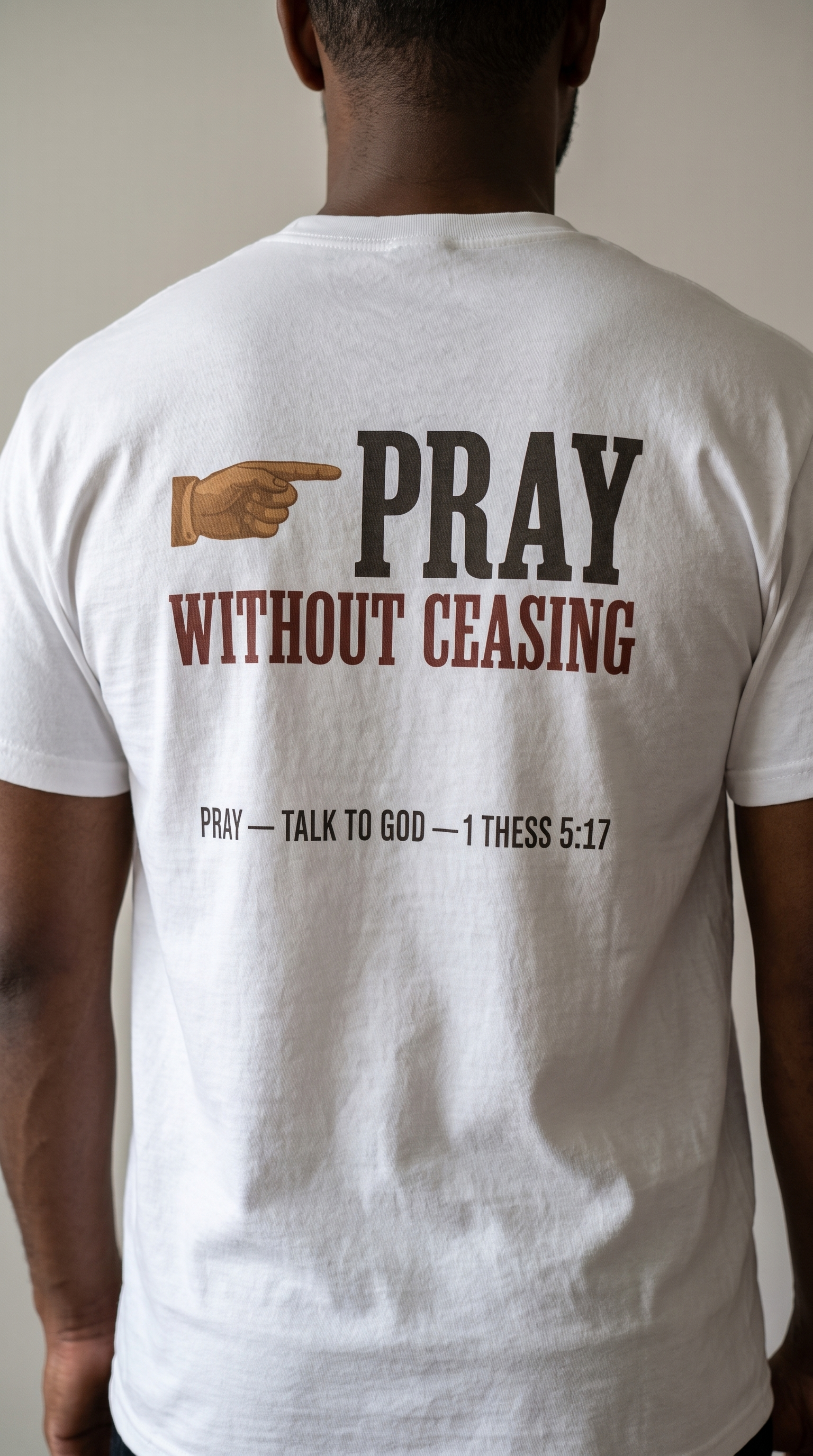 Pray Without Ceasing | 1 Thess 5:17 | Faith Tee