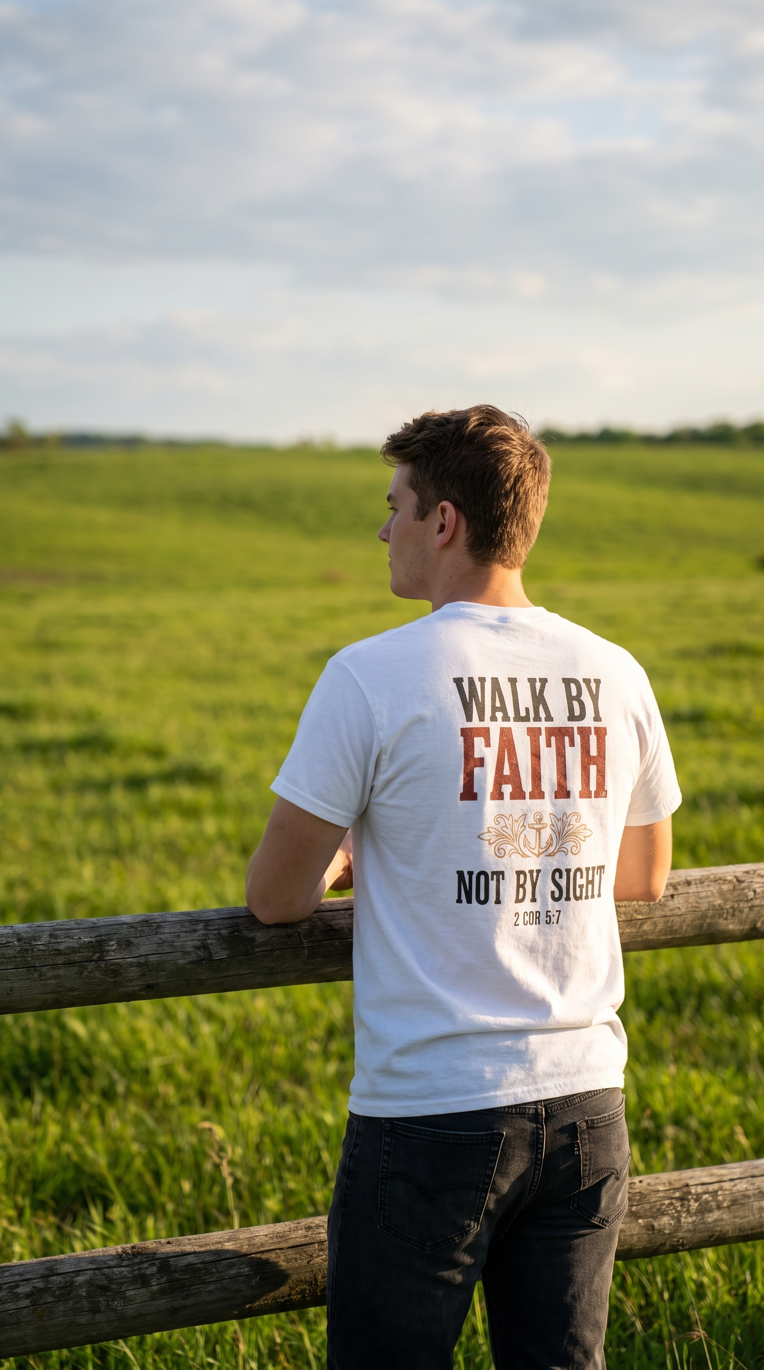 Walk by Faith | 2 Cor 5:7 | Christian Faith Tee